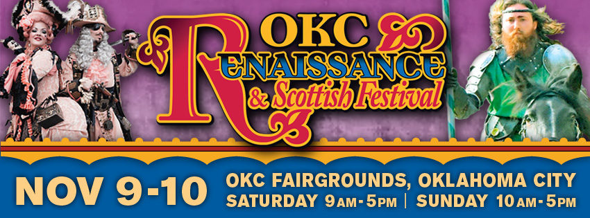 Oklahoma City Renaissance Festival, November 10th and 11th, 2024